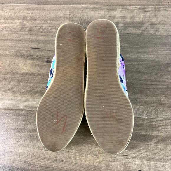 Coconuts Womens Espadrille Canvas Sneaker Size 9 M Floral Lace Up Comfort - Picture 11 of 11